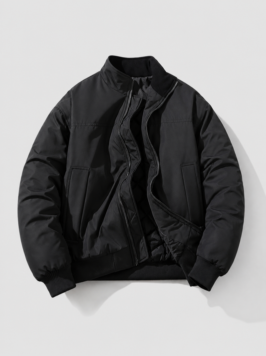 Loose Fit Stand Collar Jacket