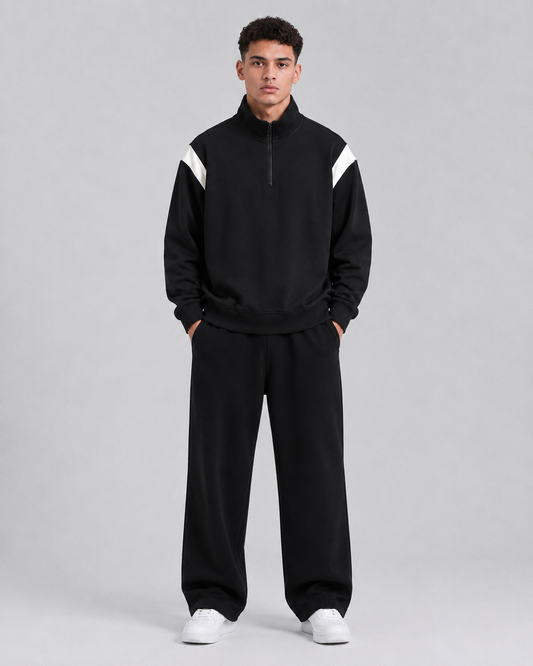 Mochuang Stand Collar Pullover Sweatshirt