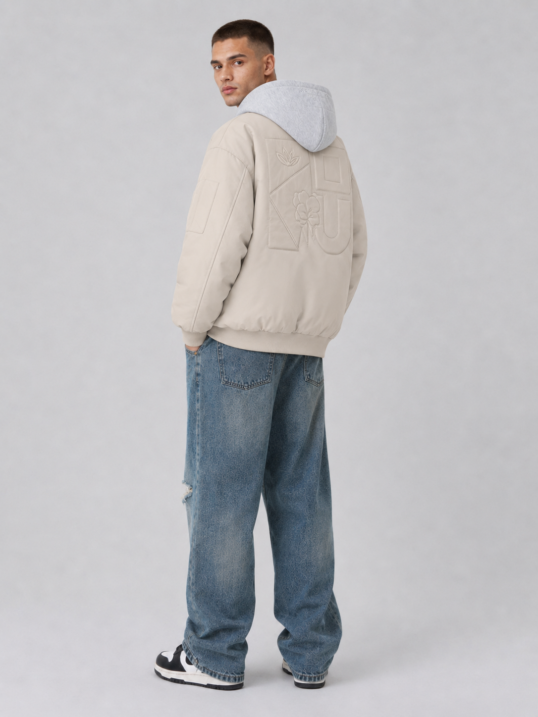 Fitted Stand Collar Jacket