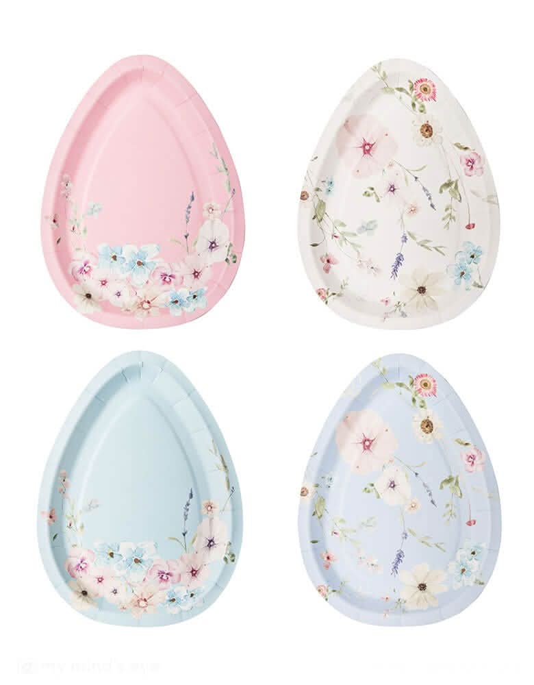 Easter Egg Shaped Salad Plates – 4.5