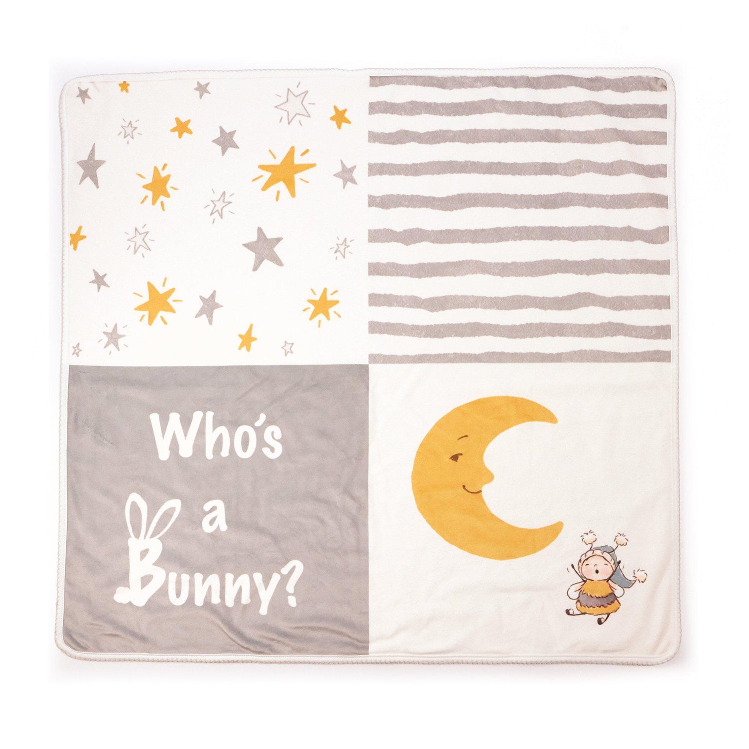 Bloom Who's a Bunny Receiving Blanket