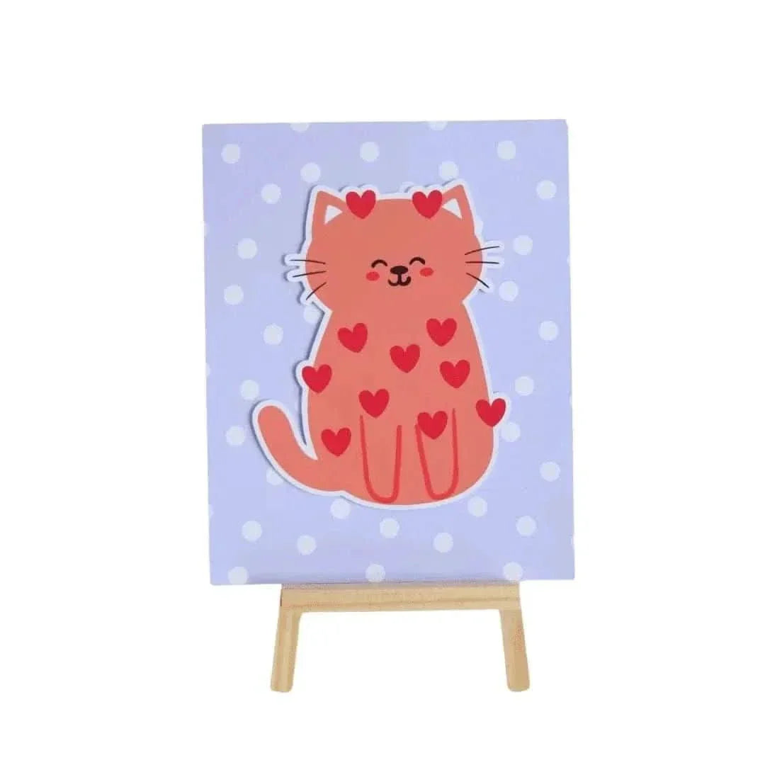 Kitten Tabletop Comic – 20x15 cm with Wooden Easel