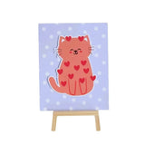 Kitten Tabletop Comic – 20x15 cm with Wooden Easel