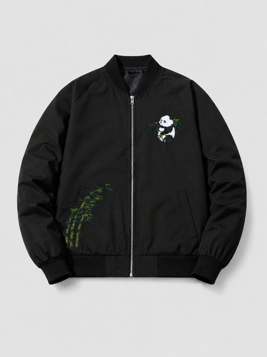 Black Stand Collar Jacket