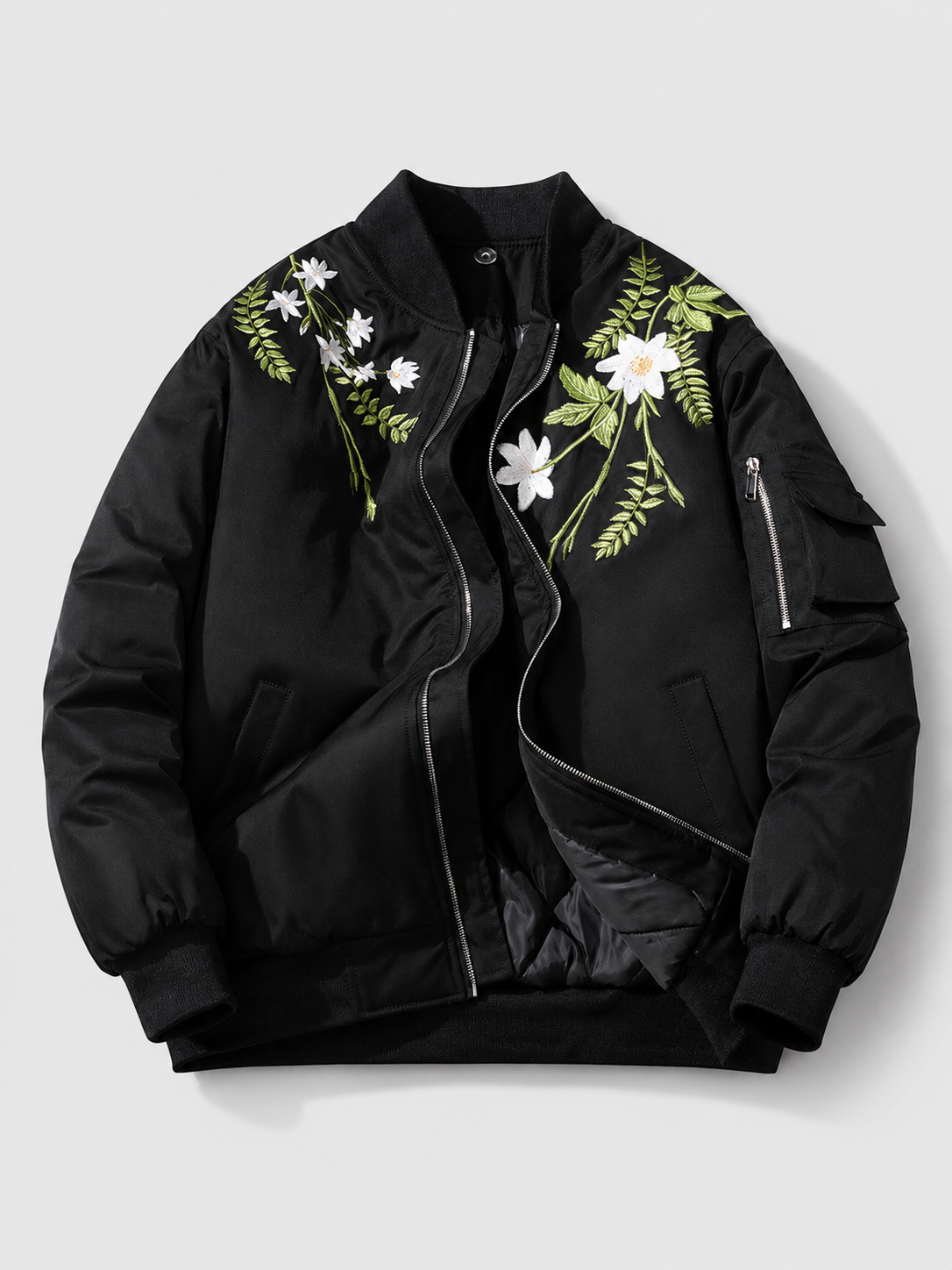 Hooded Stand Collar Winter Jacket