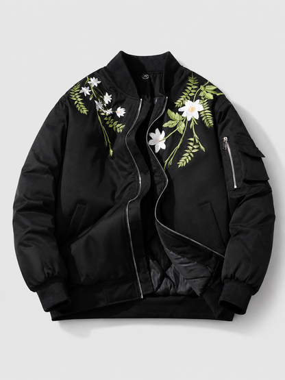 Hooded Stand Collar Winter Jacket