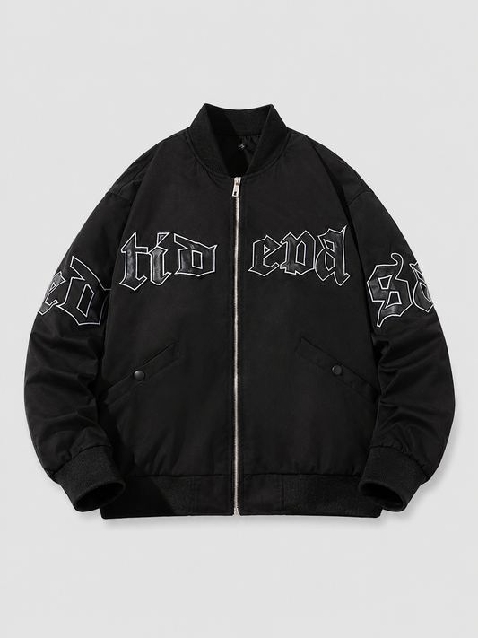 Fitted Stand Collar Jacket