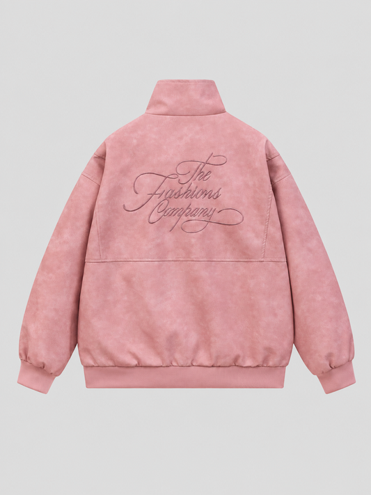 PU Leather Lapel Jacket