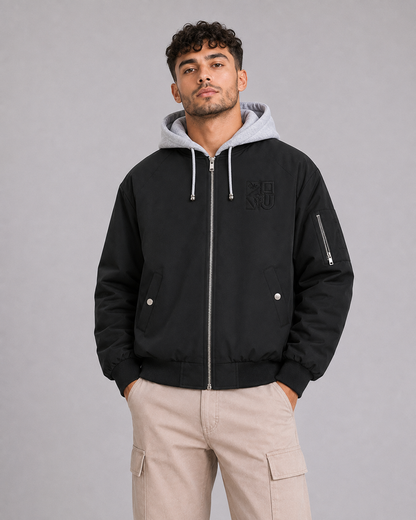 Fitted Stand Collar Jacket