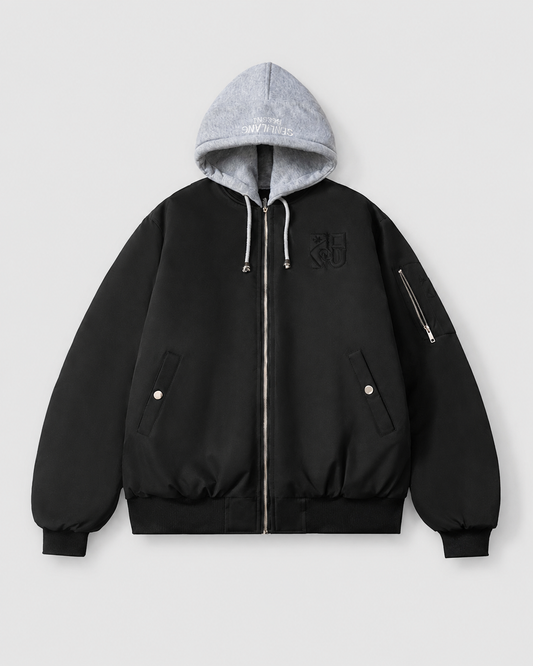 Fitted Stand Collar Jacket