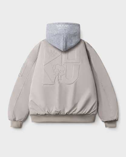 Fitted Stand Collar Jacket