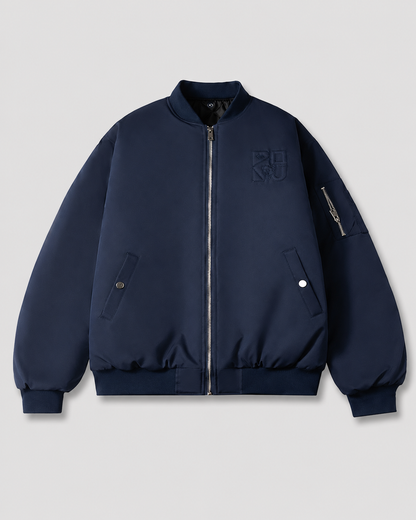 Fitted Stand Collar Jacket