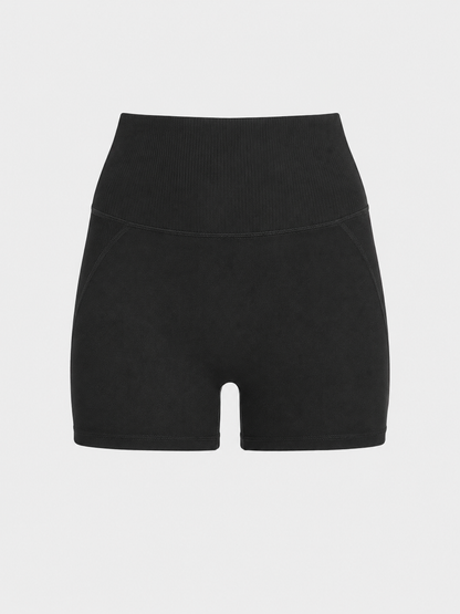 Women’s High-Waist Moisture-Wicking Fitness Shorts