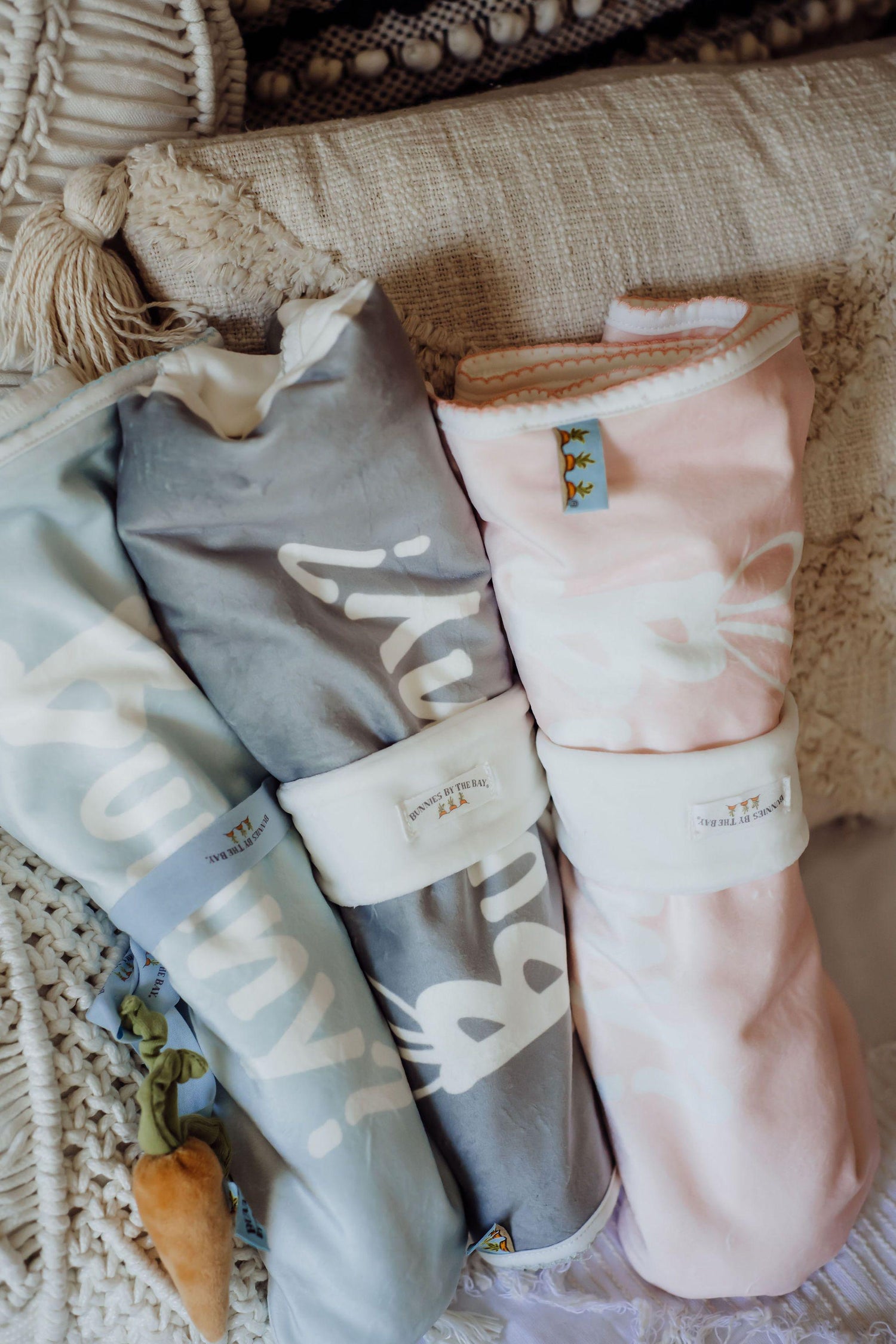 Bud Who's A Bunny Receiving Blanket