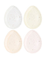 Easter Egg Shaped Plates – 7" x 9" Paper Party Set of 8