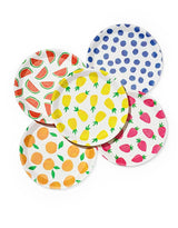 Fruit Punch Paper Plates – 9.25" Summer Party Set of 10