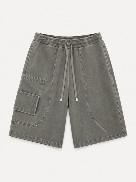 Straight-Leg Cotton Casual Shorts