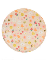Happy Face Icons Dinner Plates – 10.5" Party Set of 8