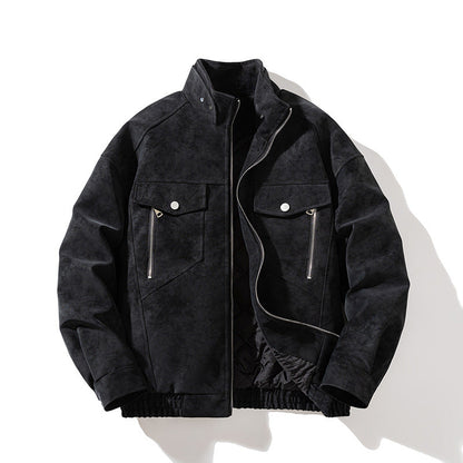 Korean Style Stand Collar Jacket