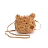 Bear Plush Crossbody Bag – 18 × 16 cm