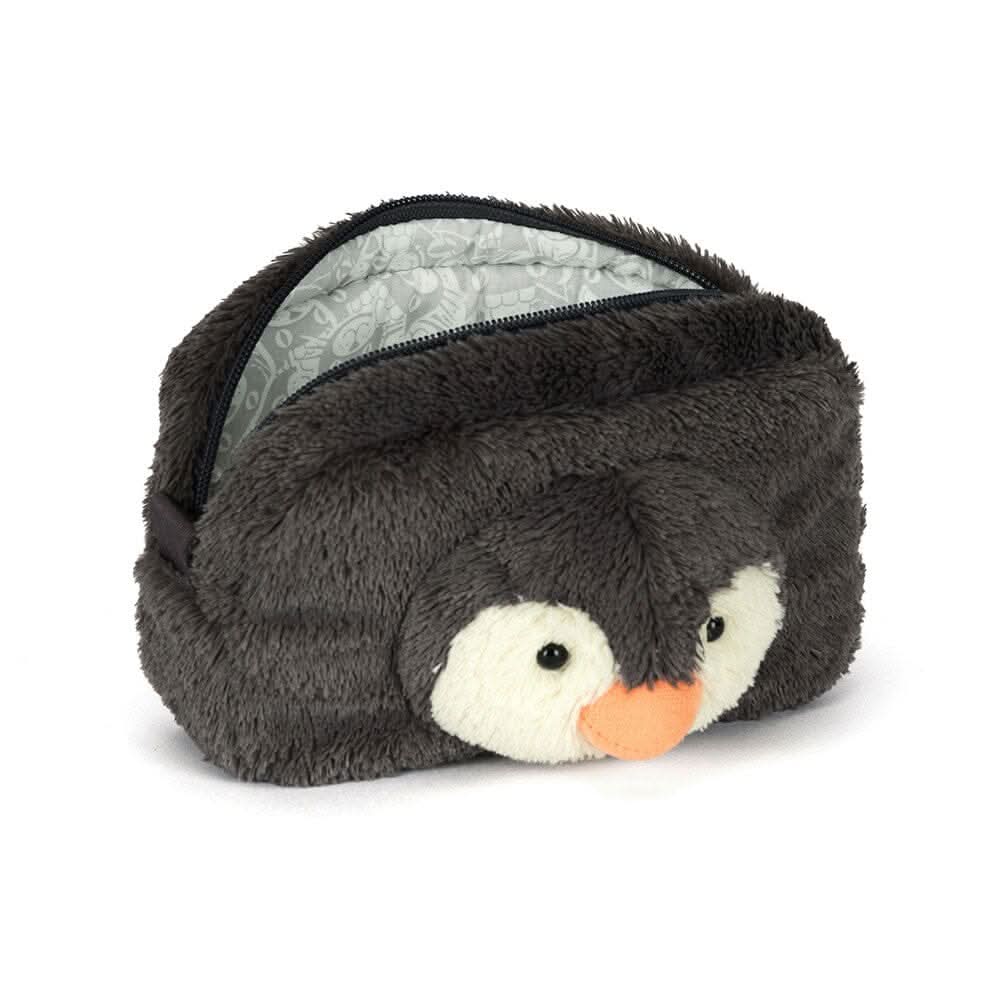 Penguin Plush Pouch Bag – 19 × 13 cm