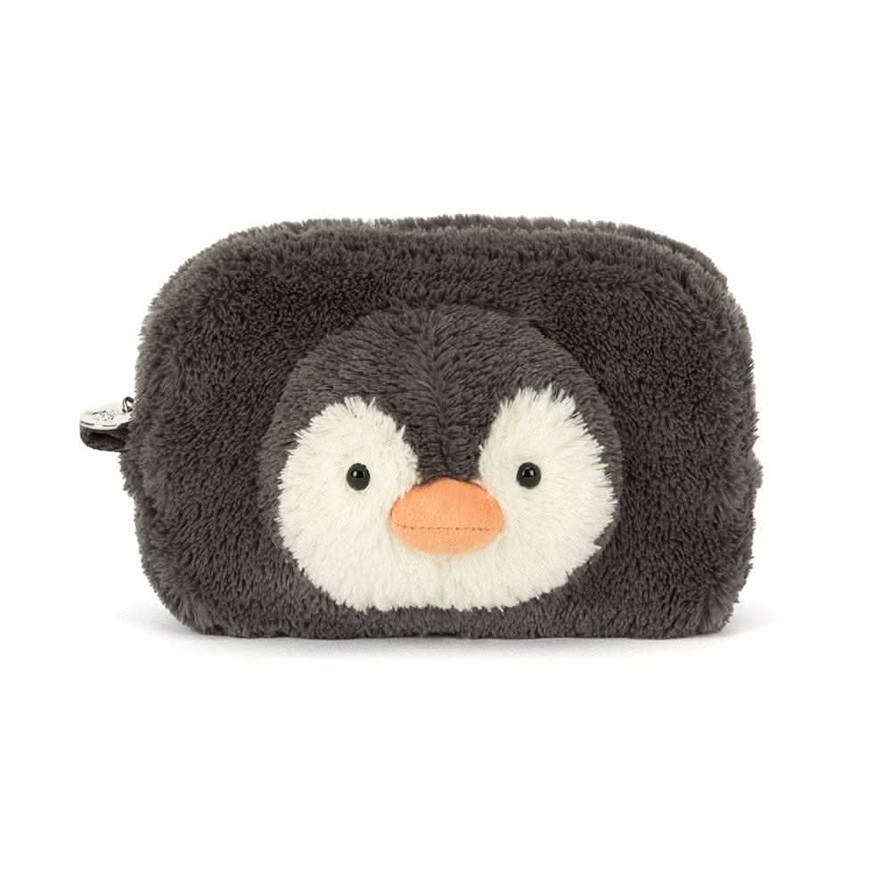 Penguin Plush Pouch Bag – 19 × 13 cm