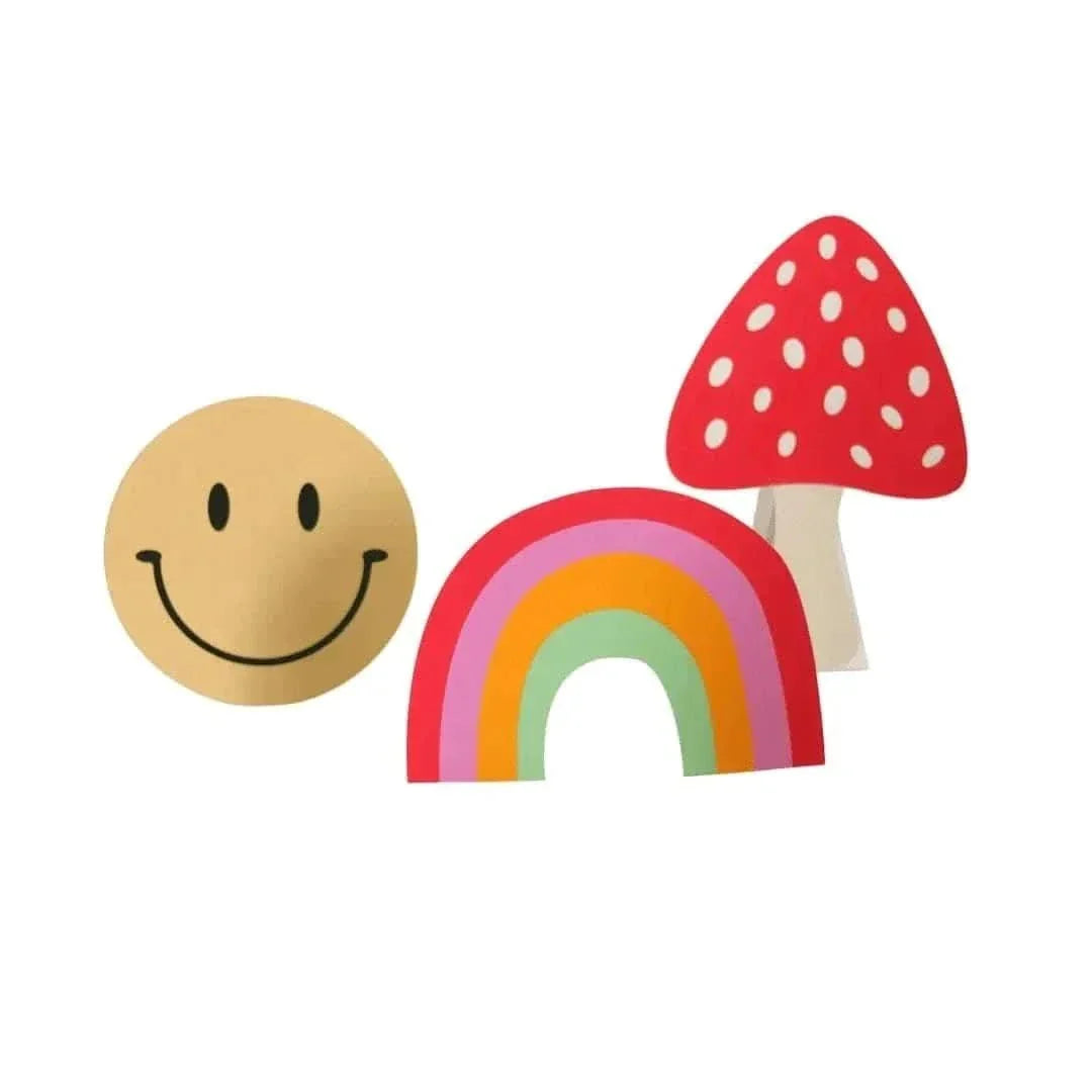 Pequenas Alegrias Table Totems – Set of 3 Decorative Stands